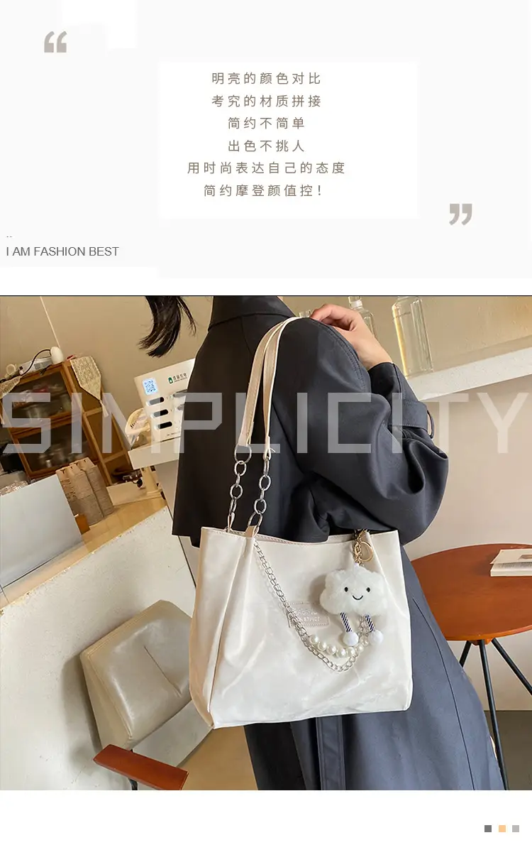 Soft PU Shoulder Bag Women Blue 2024 New — feature 2
