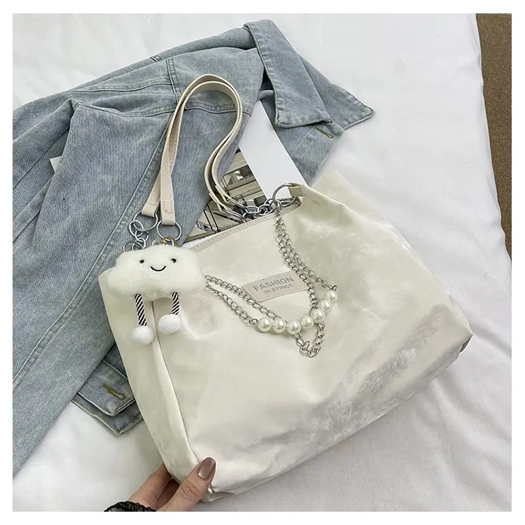 Soft PU Shoulder Bag Women Blue 2024 New - Image 3