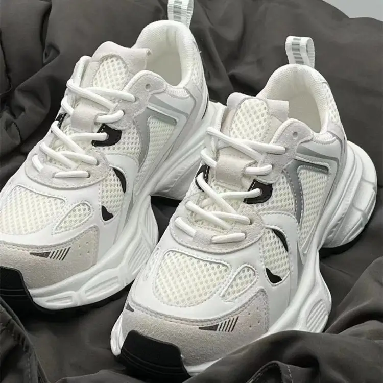 Women White Platform Casual Sneakers 2024 — feature 1