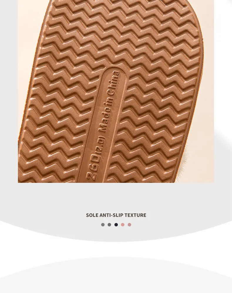Women Winter Warm Stuffed Cotton Slippers Brown — feature 11