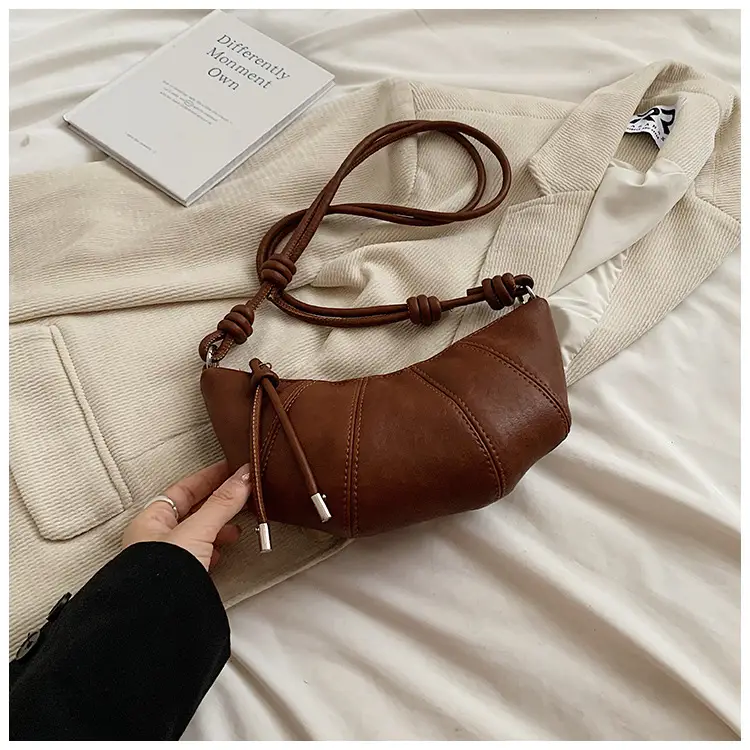 Vintage Brown Shoulder Bag for Women 2024 - Image 3
