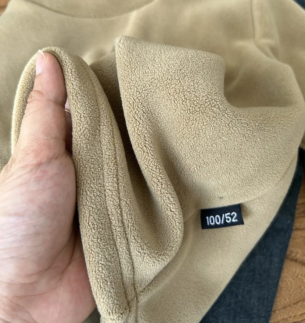 New Winter Boys Ollie Fleece Long Sleeve Beige — feature 8