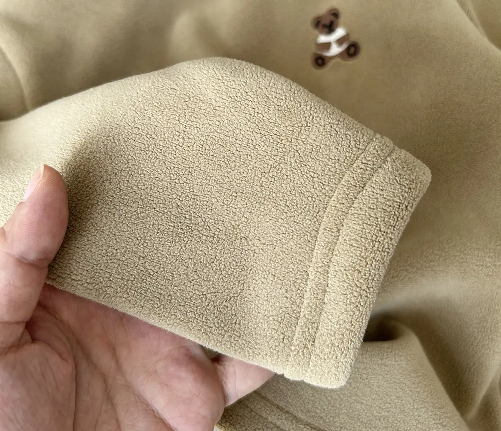 New Winter Boys Ollie Fleece Long Sleeve Beige — feature 9