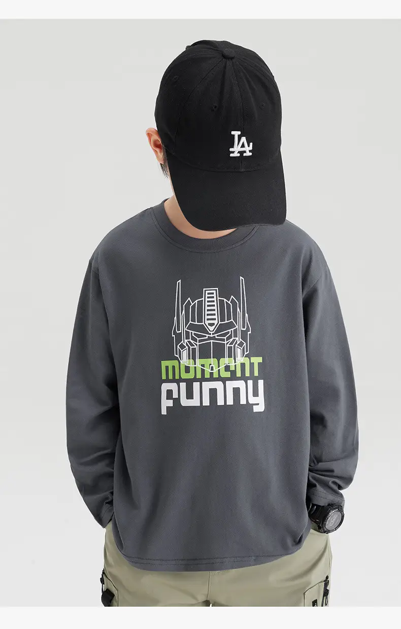 Zuoxi Boys Long Sleeve T-Shirt Pure Cotton 2026 — feature 21