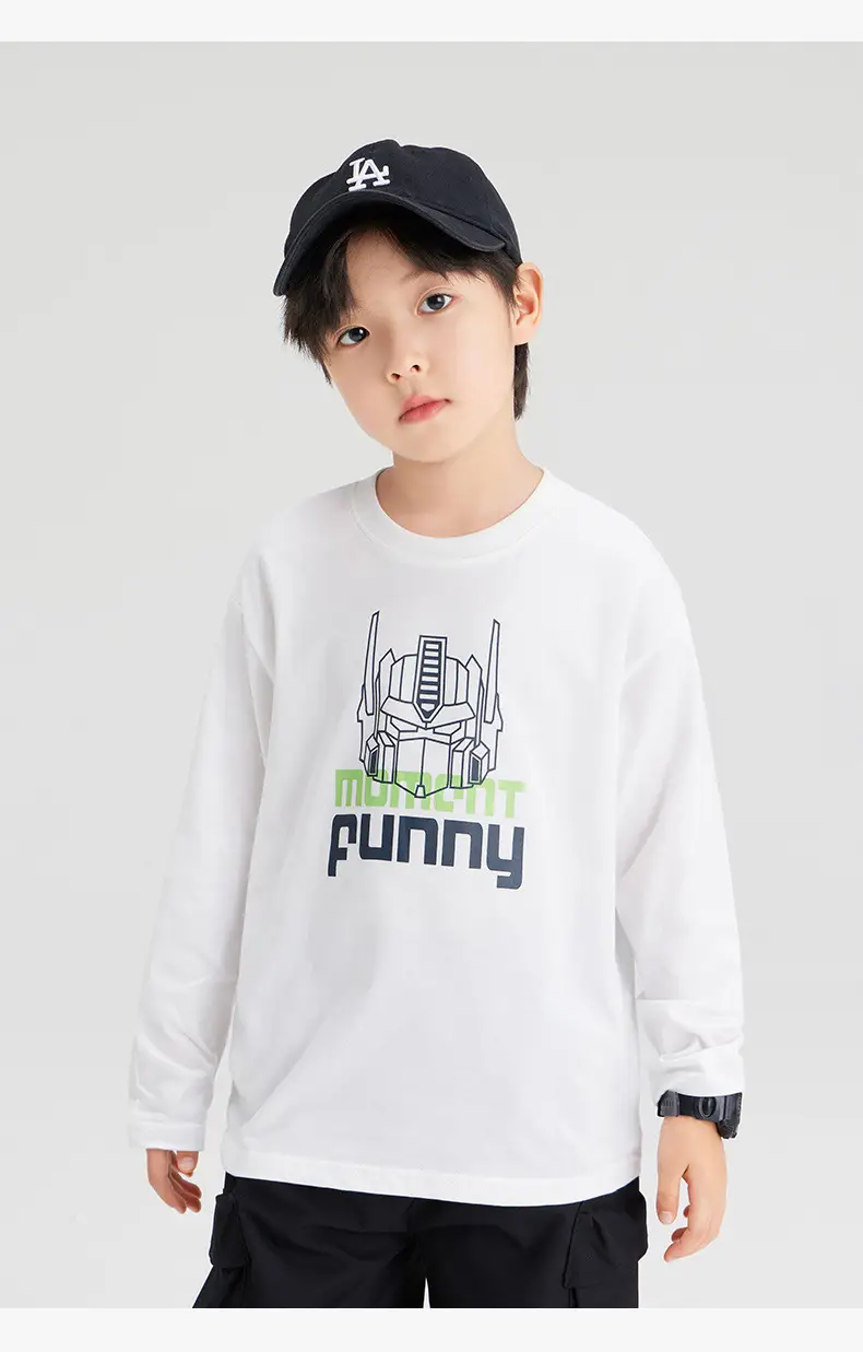 Zuoxi Boys Long Sleeve T-Shirt Pure Cotton 2026 — feature 25