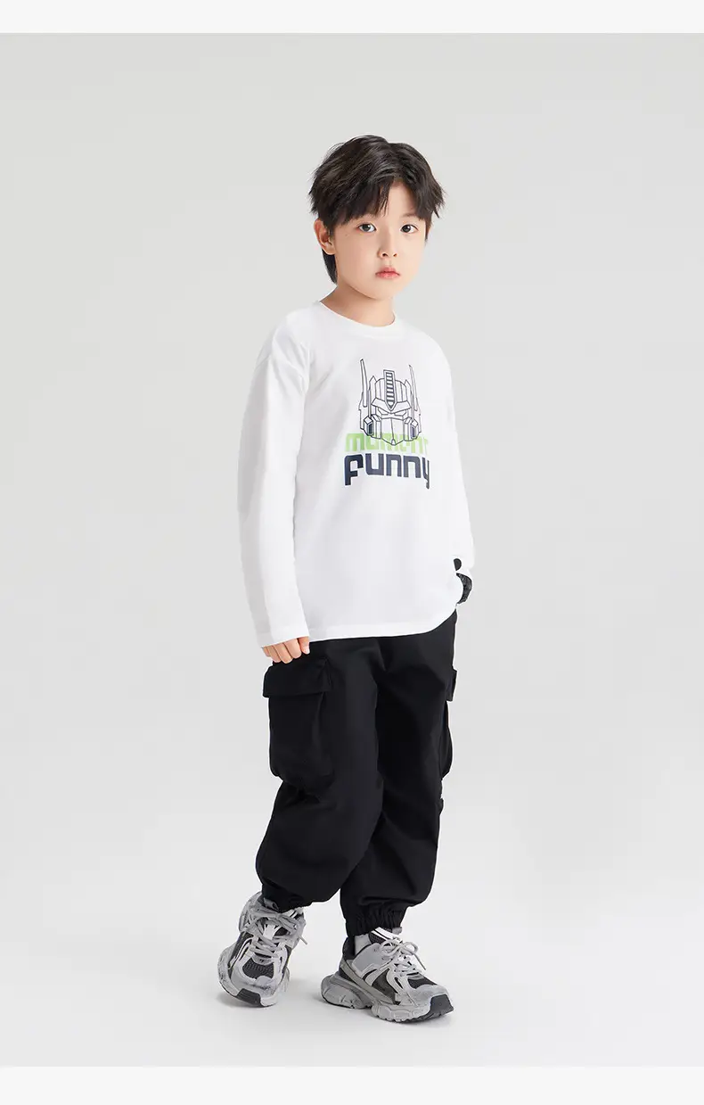 Zuoxi Boys Long Sleeve T-Shirt Pure Cotton 2026 — feature 27
