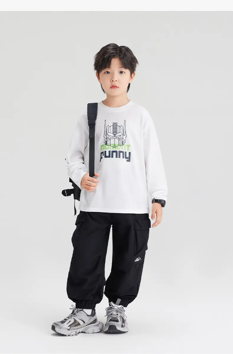 Zuoxi Boys Long Sleeve T-Shirt Pure Cotton 2026 — feature 30