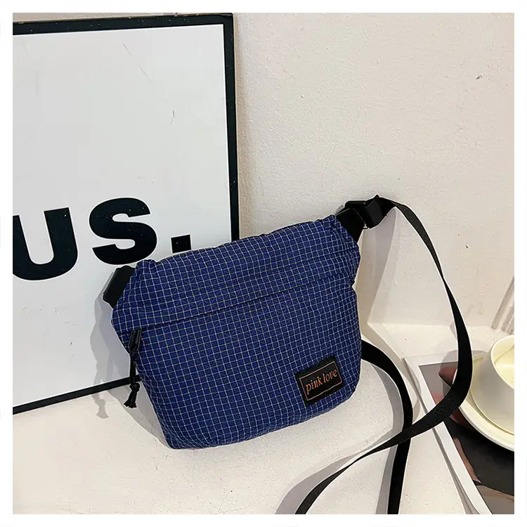 Orange Waffle Knit Crossbody Bag for Men Women — feature 23