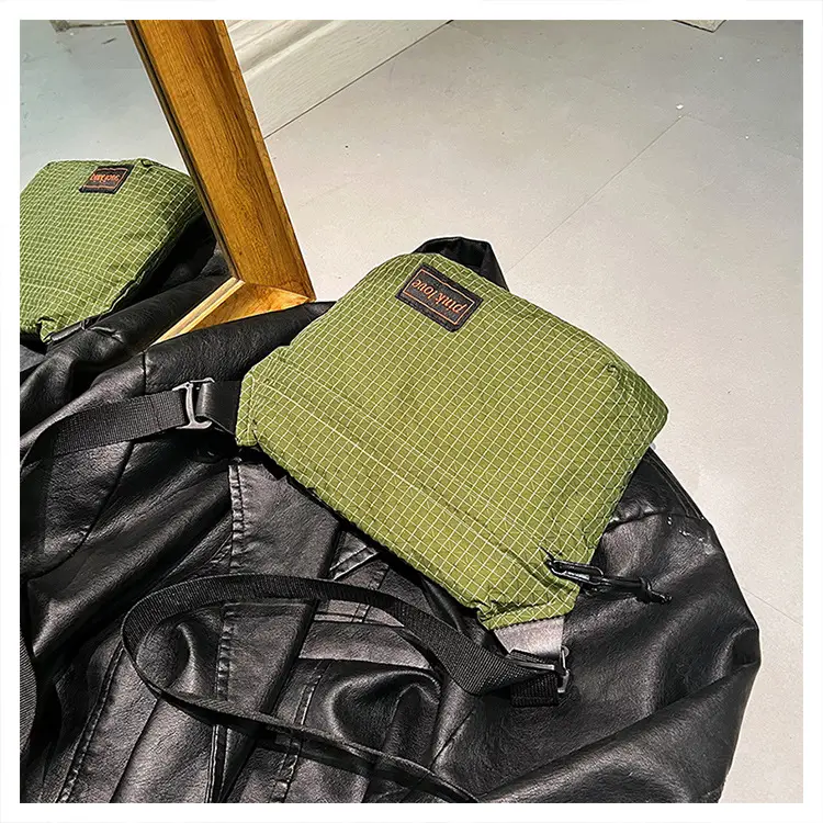 Orange Waffle Knit Crossbody Bag for Men Women — feature 26