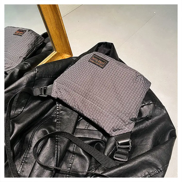 Orange Waffle Knit Crossbody Bag for Men Women — feature 27