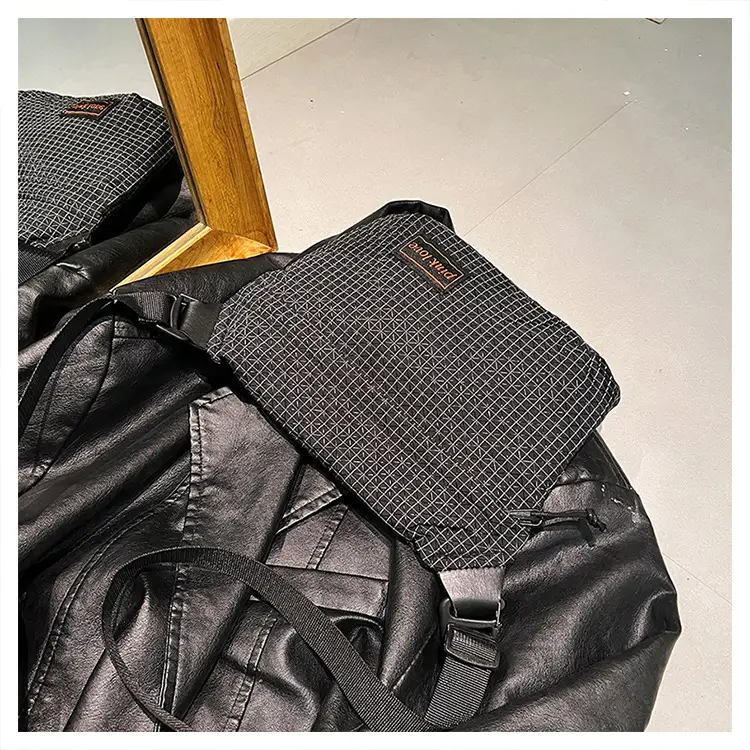 Orange Waffle Knit Crossbody Bag for Men Women — feature 30