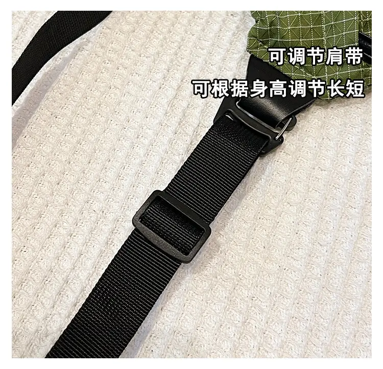 Orange Waffle Knit Crossbody Bag for Men Women — feature 9