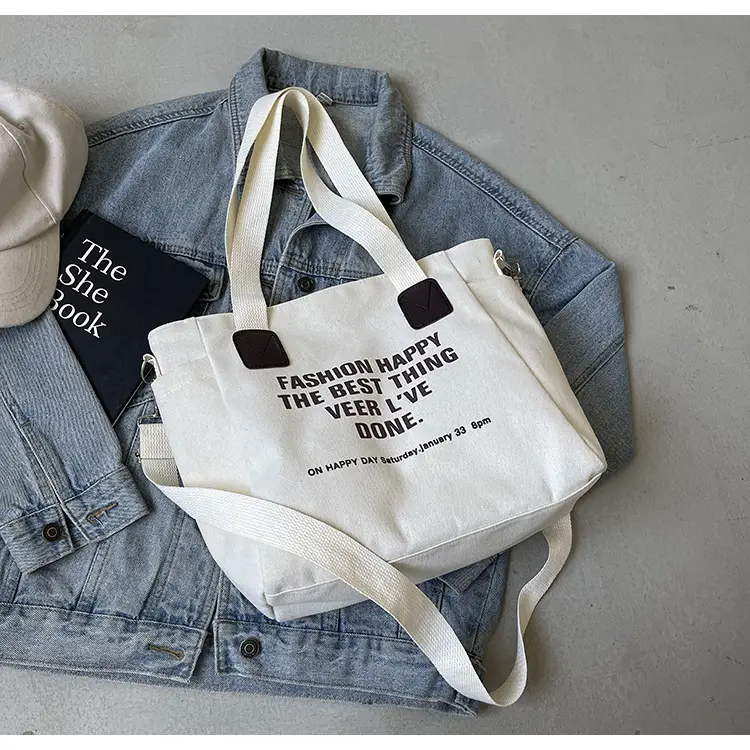 Canvas Women's 2024 Retro European Tote Bag - Image 2