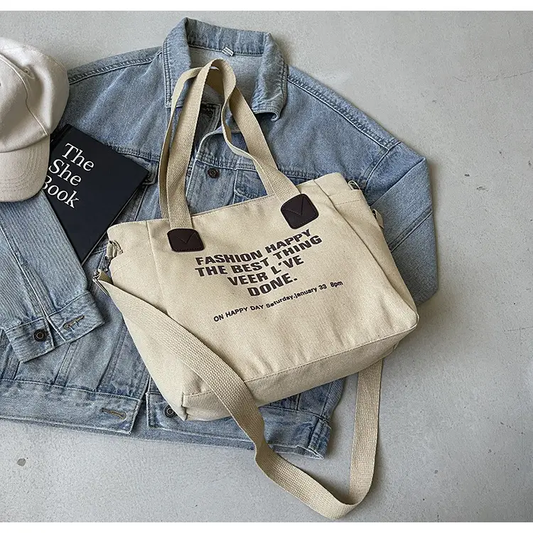 Canvas Women's 2024 Retro European Tote Bag - Image 3