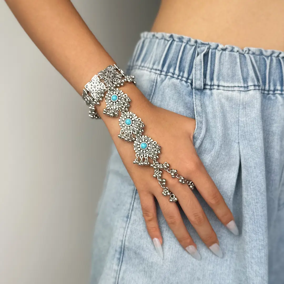 Cross-border European, American and Middle East Handmade Fashion Vintage Beads Tassel Bracelet Bohemian Style