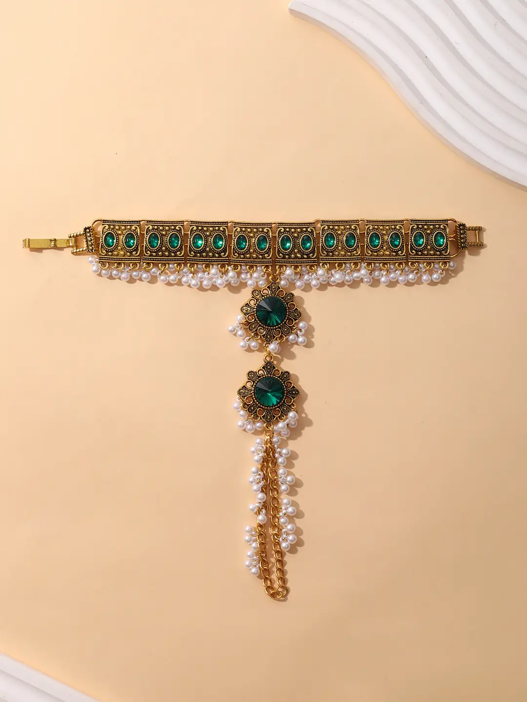 Cross-border European, American and Middle East Handmade Fashion Vintage Beads Tassel Bracelet Bohemian Style — feature 15