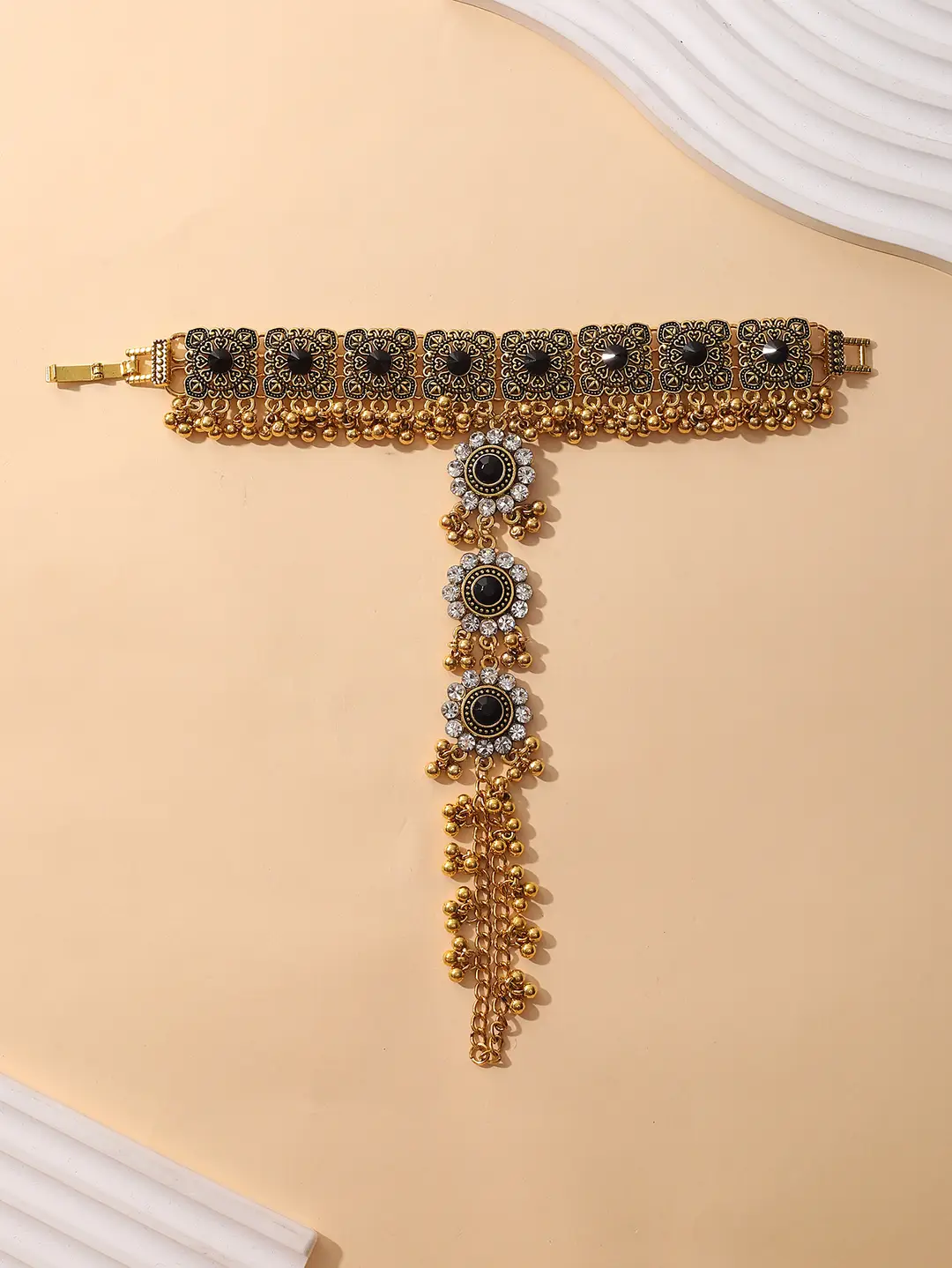 Cross-border European, American and Middle East Handmade Fashion Vintage Beads Tassel Bracelet Bohemian Style — feature 17