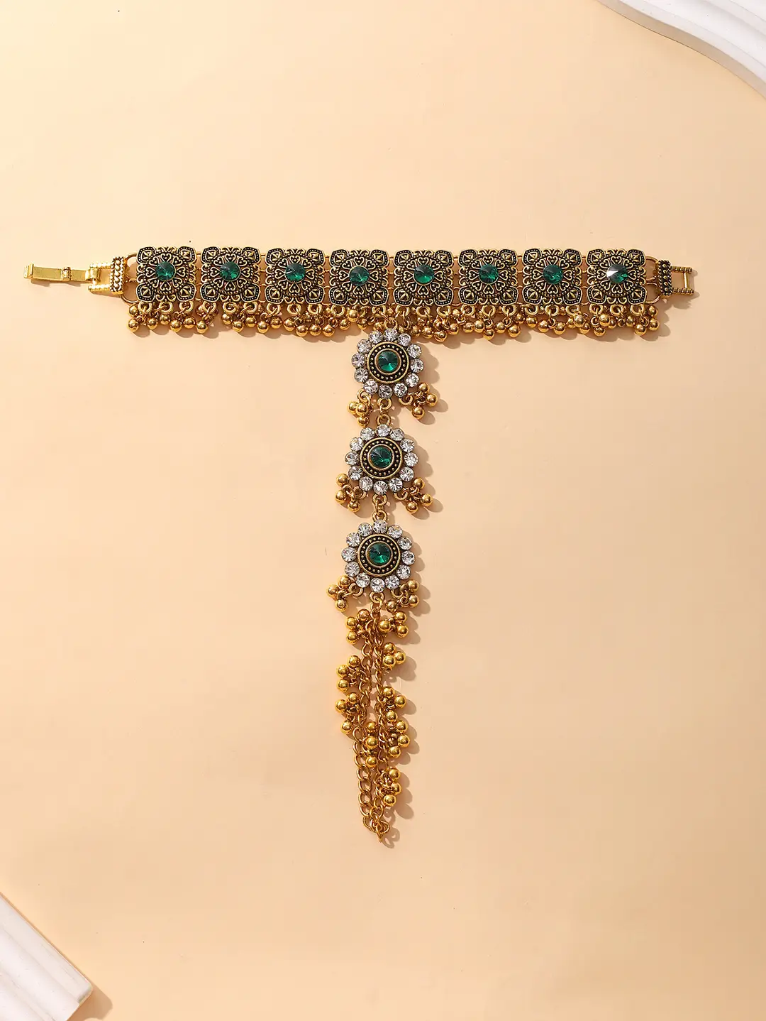 Cross-border European, American and Middle East Handmade Fashion Vintage Beads Tassel Bracelet Bohemian Style — feature 20