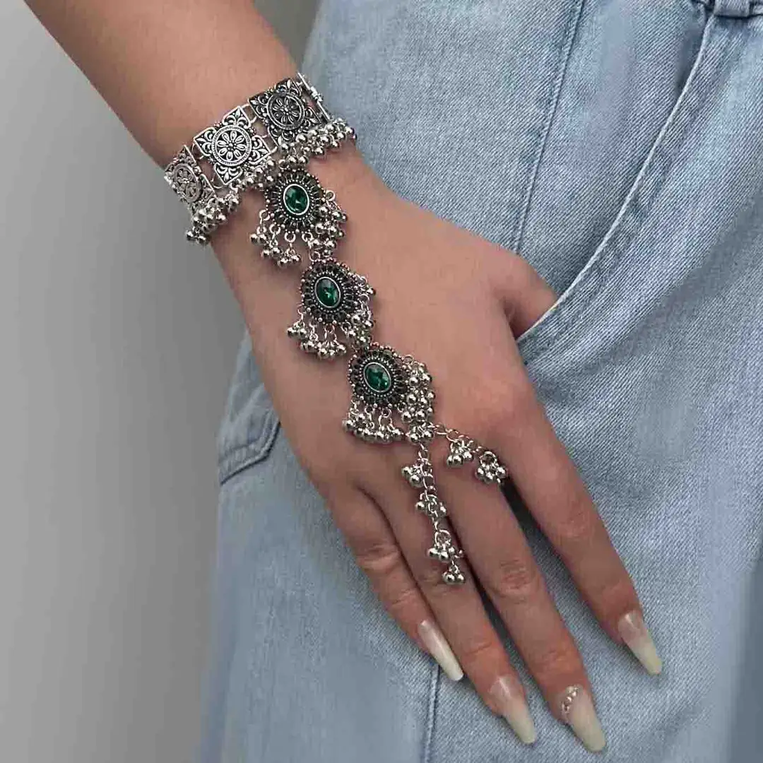 Cross-border European, American and Middle East Handmade Fashion Vintage Beads Tassel Bracelet Bohemian Style — feature 22
