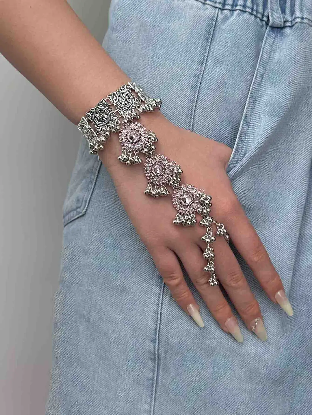Cross-border European, American and Middle East Handmade Fashion Vintage Beads Tassel Bracelet Bohemian Style — feature 23