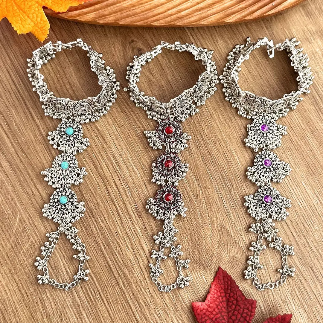 Cross-border European, American and Middle East Handmade Fashion Vintage Beads Tassel Bracelet Bohemian Style — feature 4