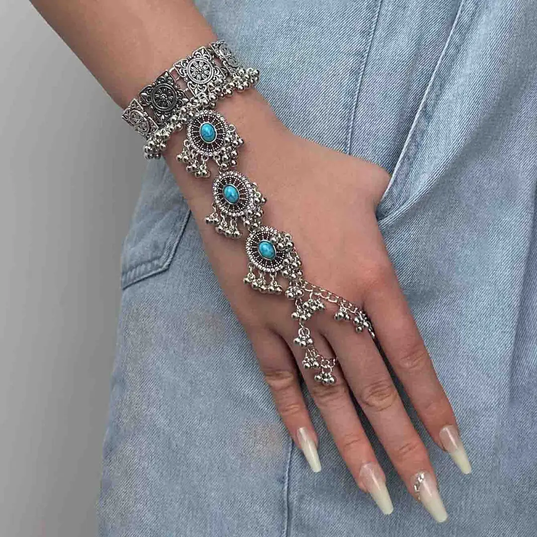 Cross-border European, American and Middle East Handmade Fashion Vintage Beads Tassel Bracelet Bohemian Style