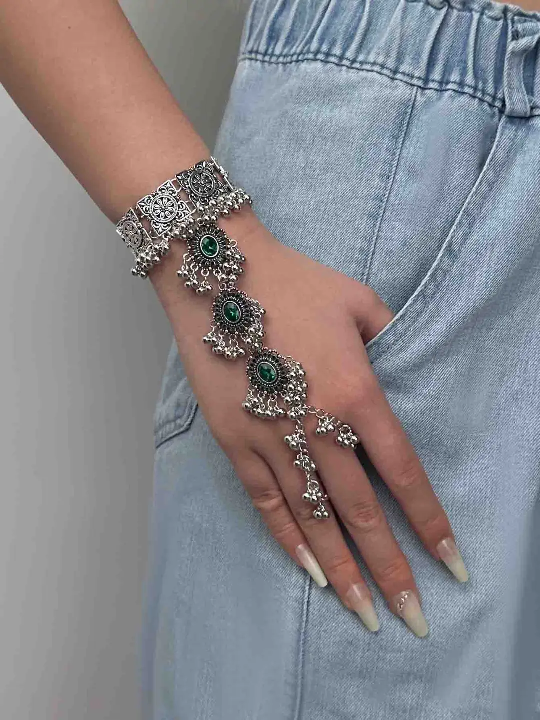 Cross-border European, American and Middle East Handmade Fashion Vintage Beads Tassel Bracelet Bohemian Style