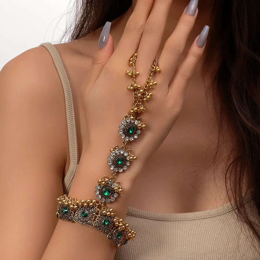 Cross-border European, American and Middle East Handmade Fashion Vintage Beads Tassel Bracelet Bohemian Style