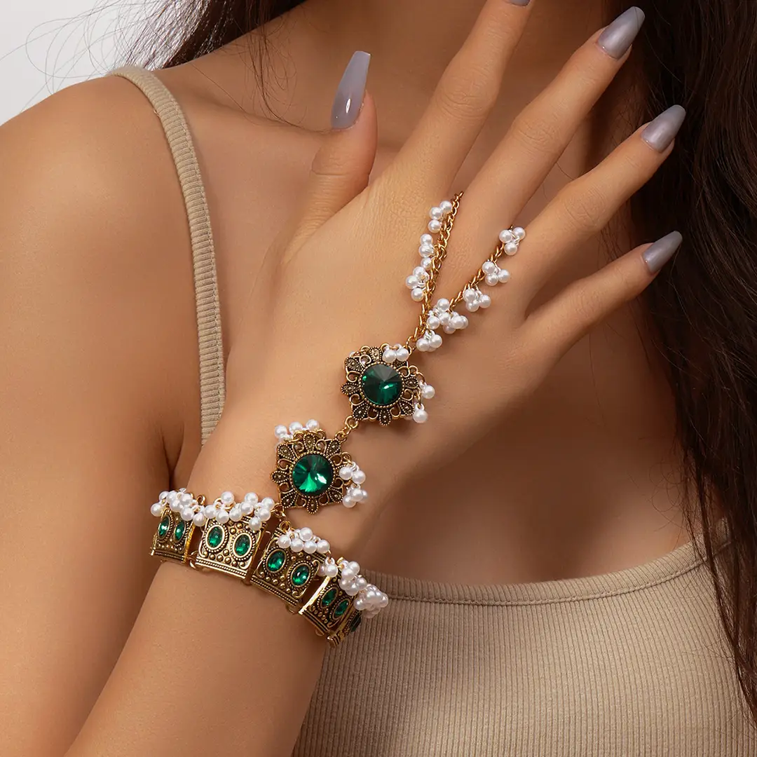 Cross-border European, American and Middle East Handmade Fashion Vintage Beads Tassel Bracelet Bohemian Style