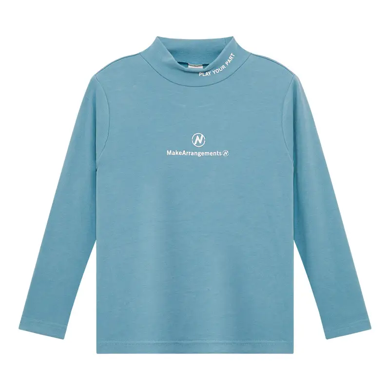 Zuoxi Boys Velvet Turtleneck Long Sleeve Warm Innerwear - Image 10