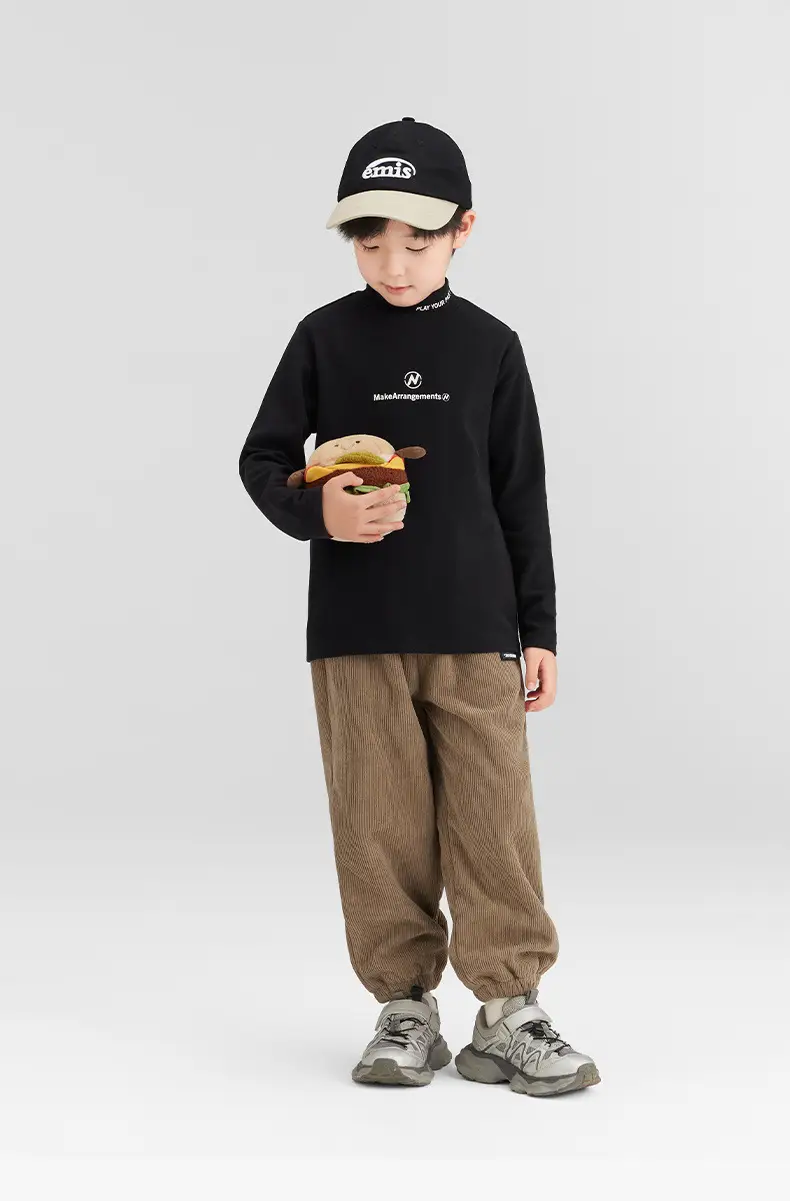 Zuoxi Boys Velvet Turtleneck Long Sleeve Warm Innerwear — feature 38