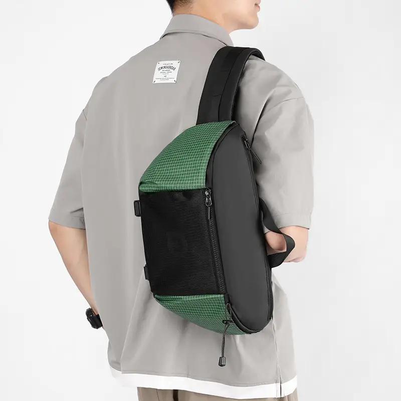 Multi-Function Waist Bag Black Beige Unisex - Image 8