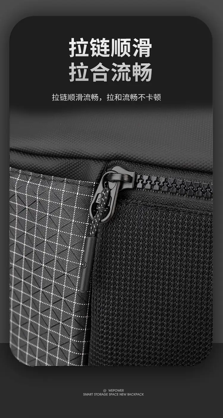 Multi-Function Waist Bag Black Beige Unisex — feature 11
