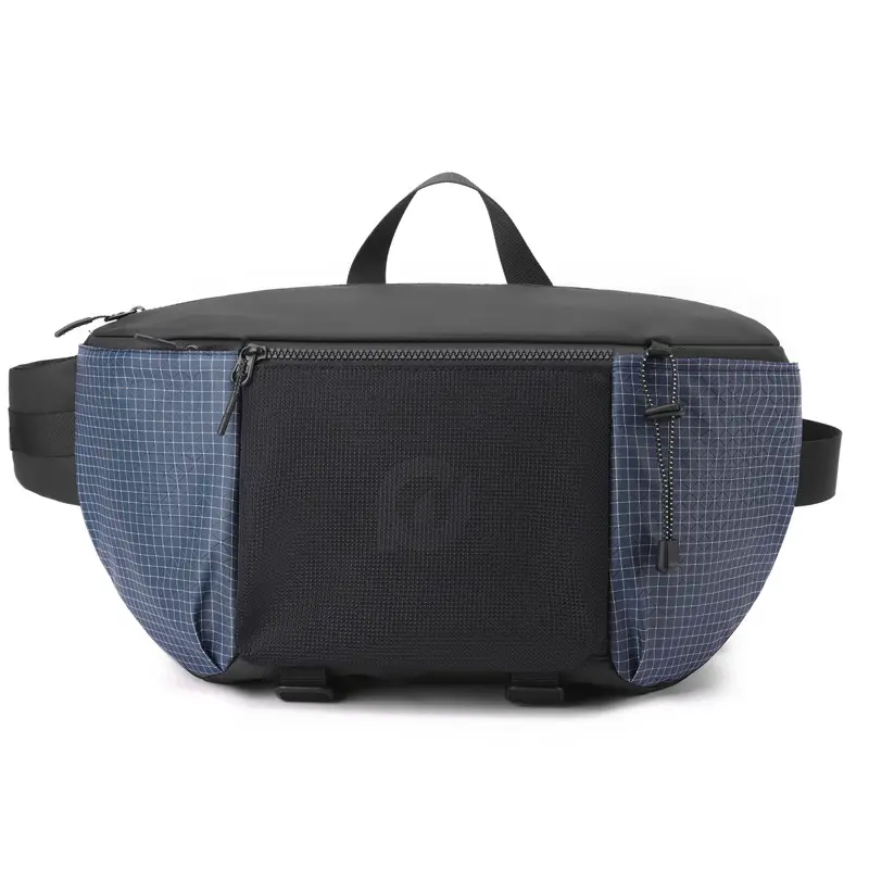 Multi-Function Waist Bag Black Beige Unisex - Image 3