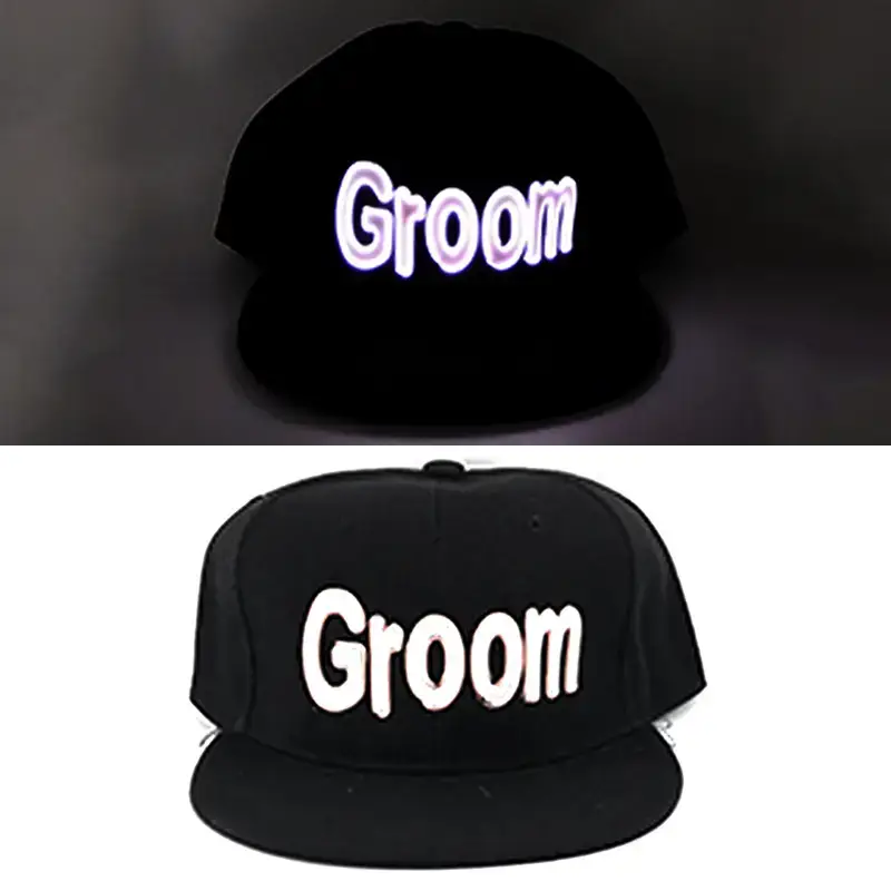 Luminous LED Cap with "LOVE" Text Black - Image 3