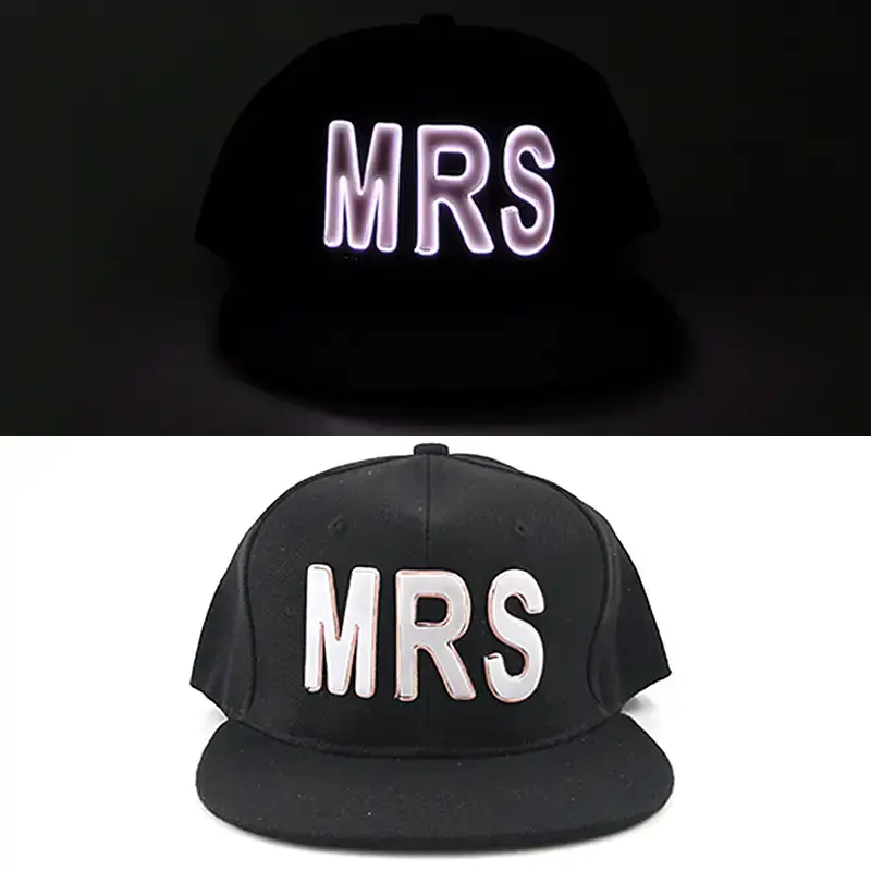 Luminous LED Cap with "LOVE" Text Black - Image 5