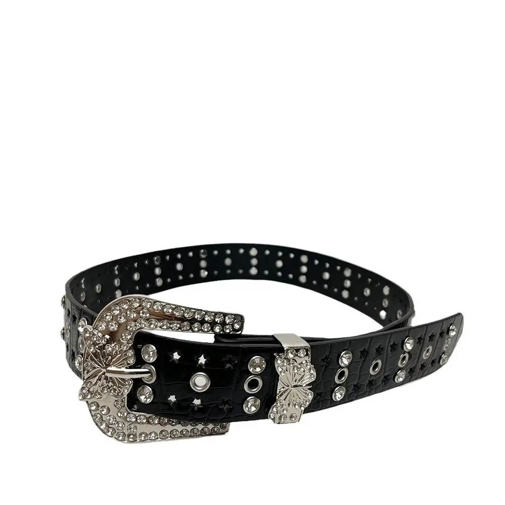 Diamond Butterfly Belt for Women American Retro Punk Style - Image 8