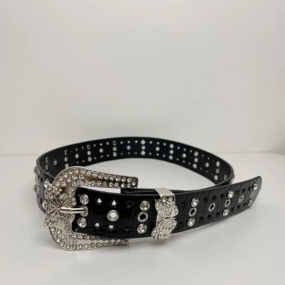 Diamond Butterfly Belt for Women American Retro Punk Style — feature 11