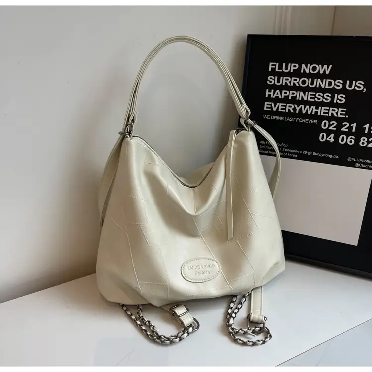 Women Large Capacity Brown Leather Shoulder Bag — feature 20