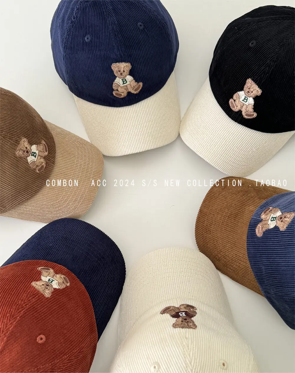Cute Bear Cap Brown Cotton Baseball — feature 11