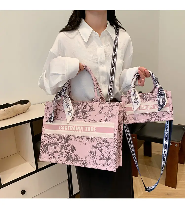 Women Printed Crossbody Tote Bag with Letter Design — feature 1
