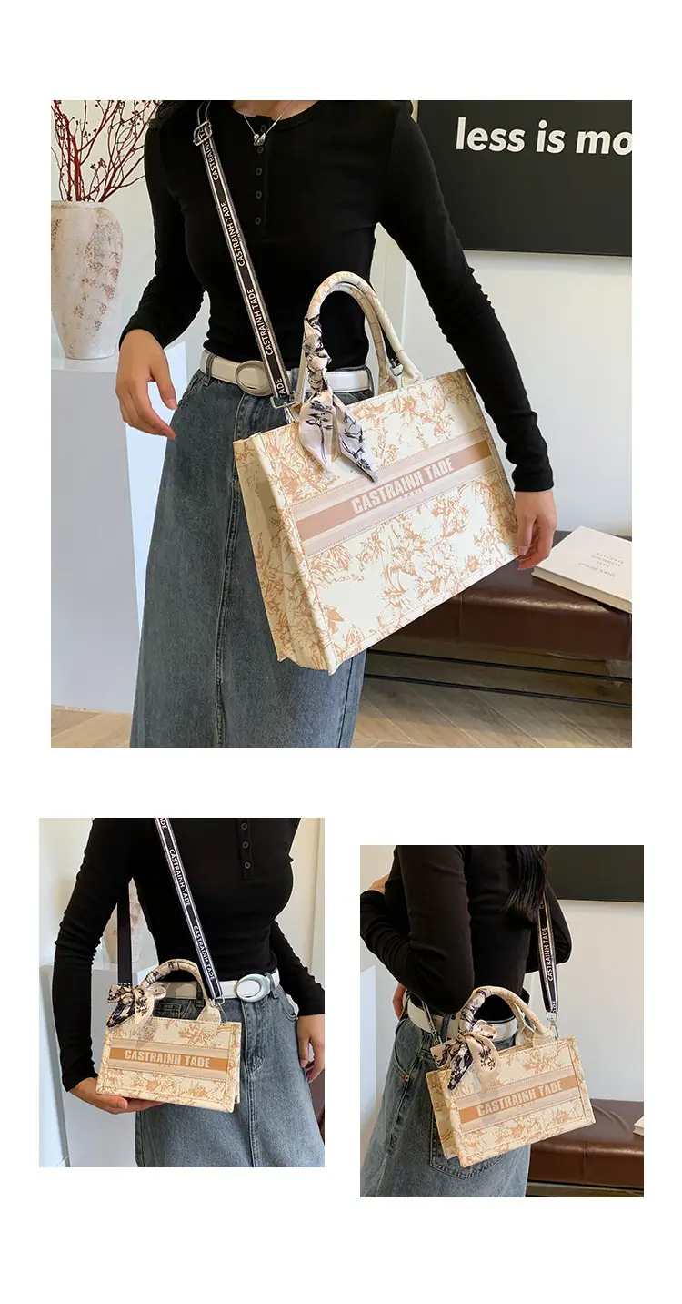 Women Printed Crossbody Tote Bag with Letter Design — feature 10