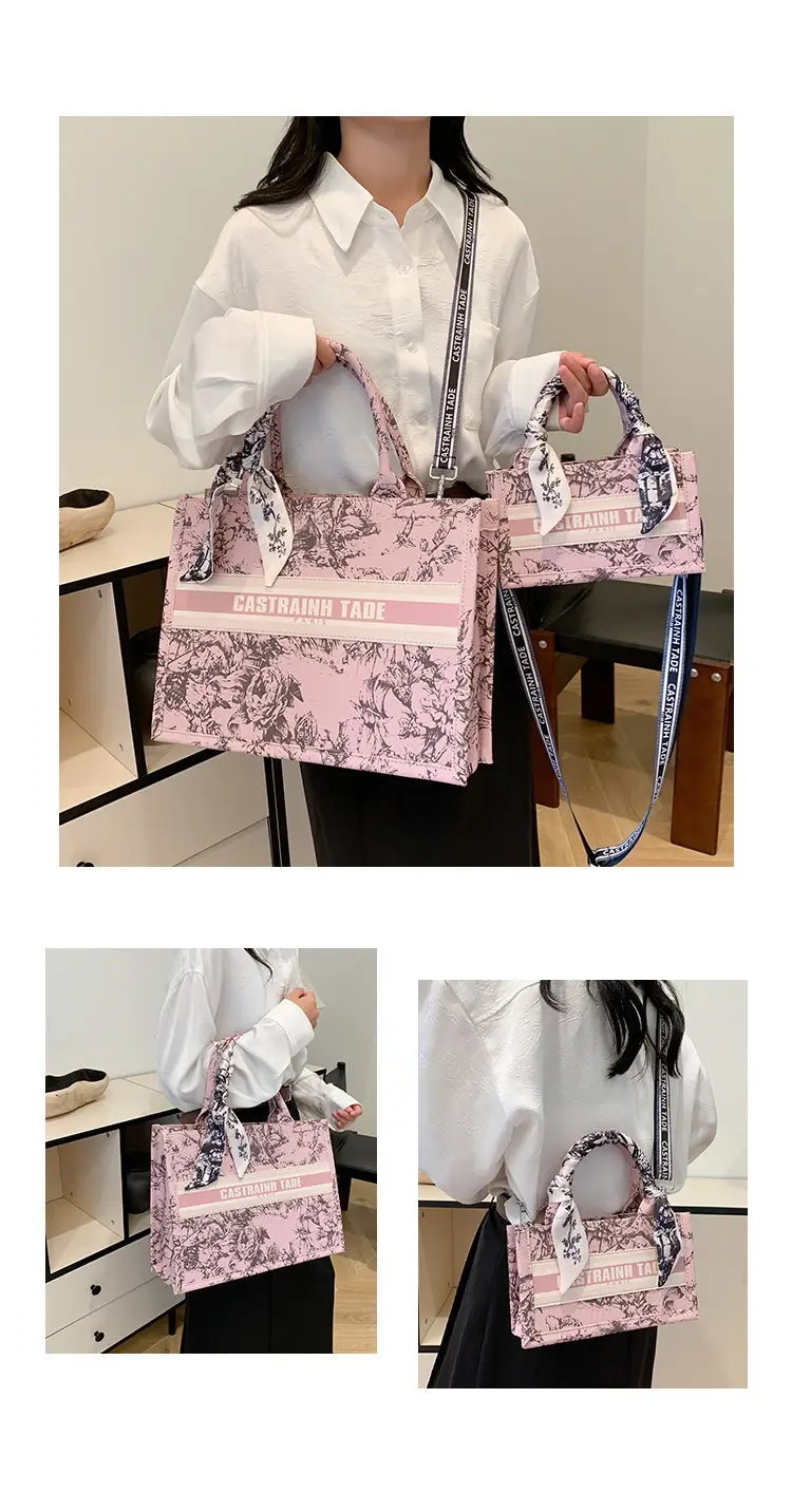 Women Printed Crossbody Tote Bag with Letter Design — feature 11