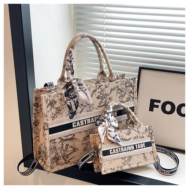 Women Printed Crossbody Tote Bag with Letter Design — feature 14