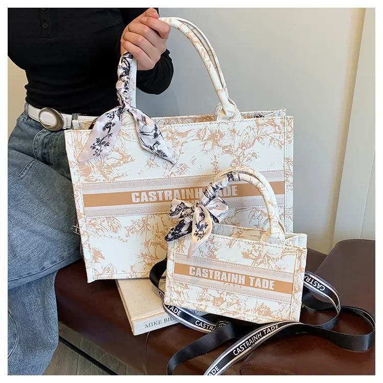 Women Printed Crossbody Tote Bag with Letter Design — feature 27