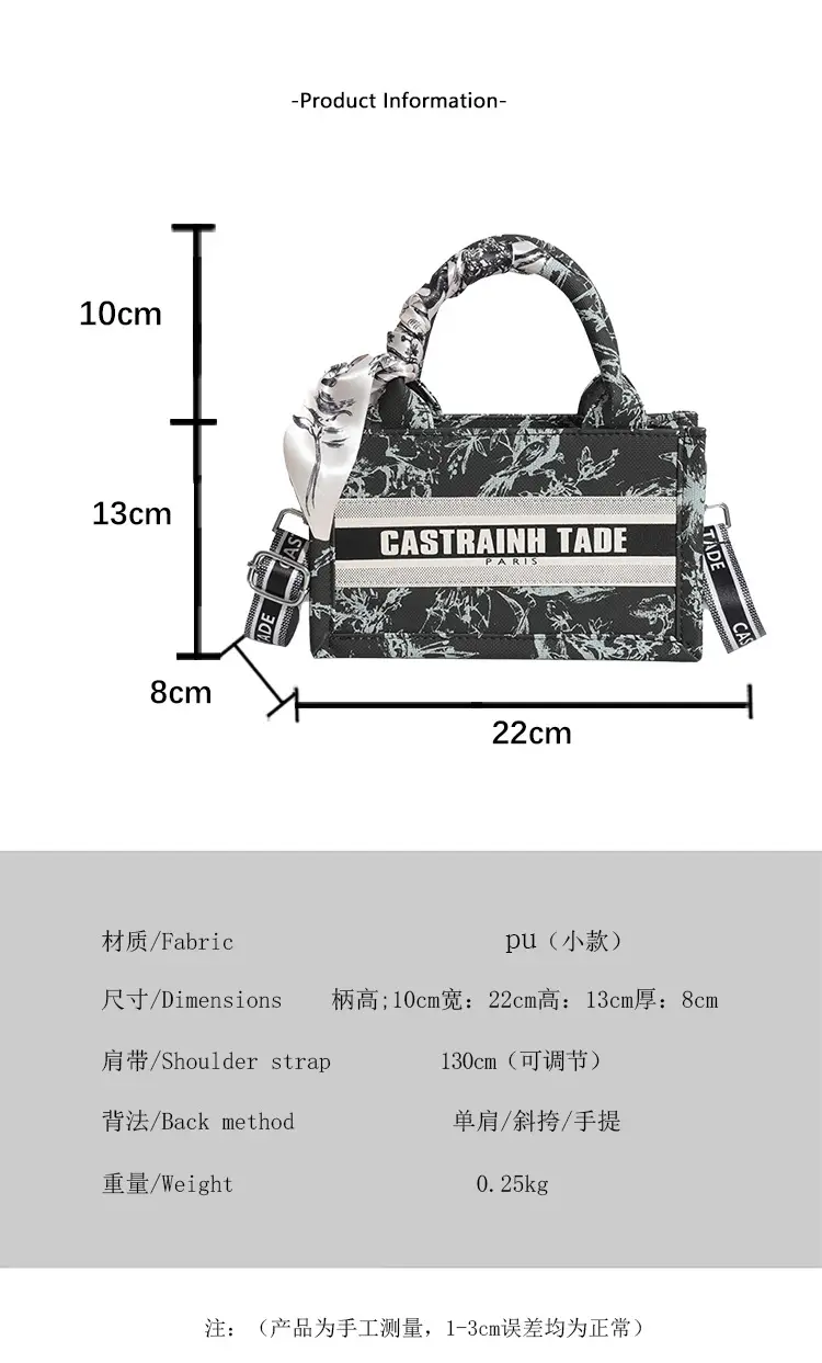 Women Printed Crossbody Tote Bag with Letter Design — feature 3