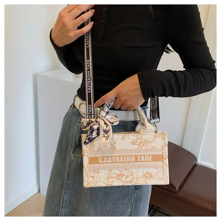 Women Printed Crossbody Tote Bag with Letter Design — feature 34