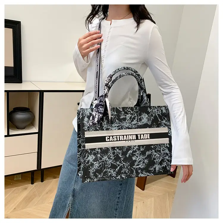 Women Printed Crossbody Tote Bag with Letter Design — feature 35