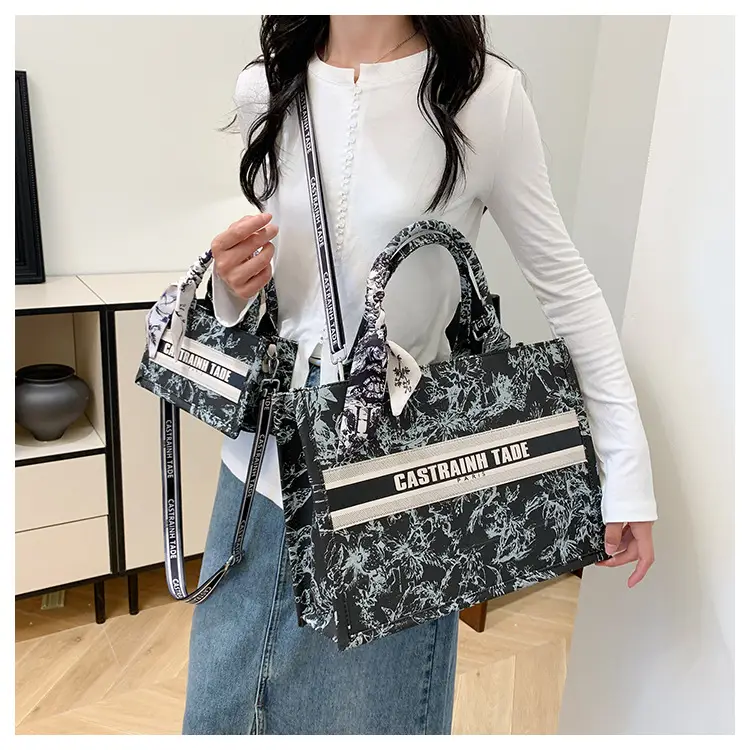 Women Printed Crossbody Tote Bag with Letter Design — feature 36