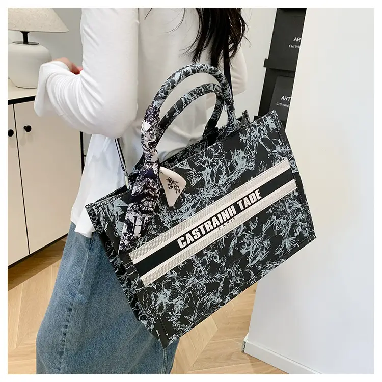 Women Printed Crossbody Tote Bag with Letter Design — feature 37